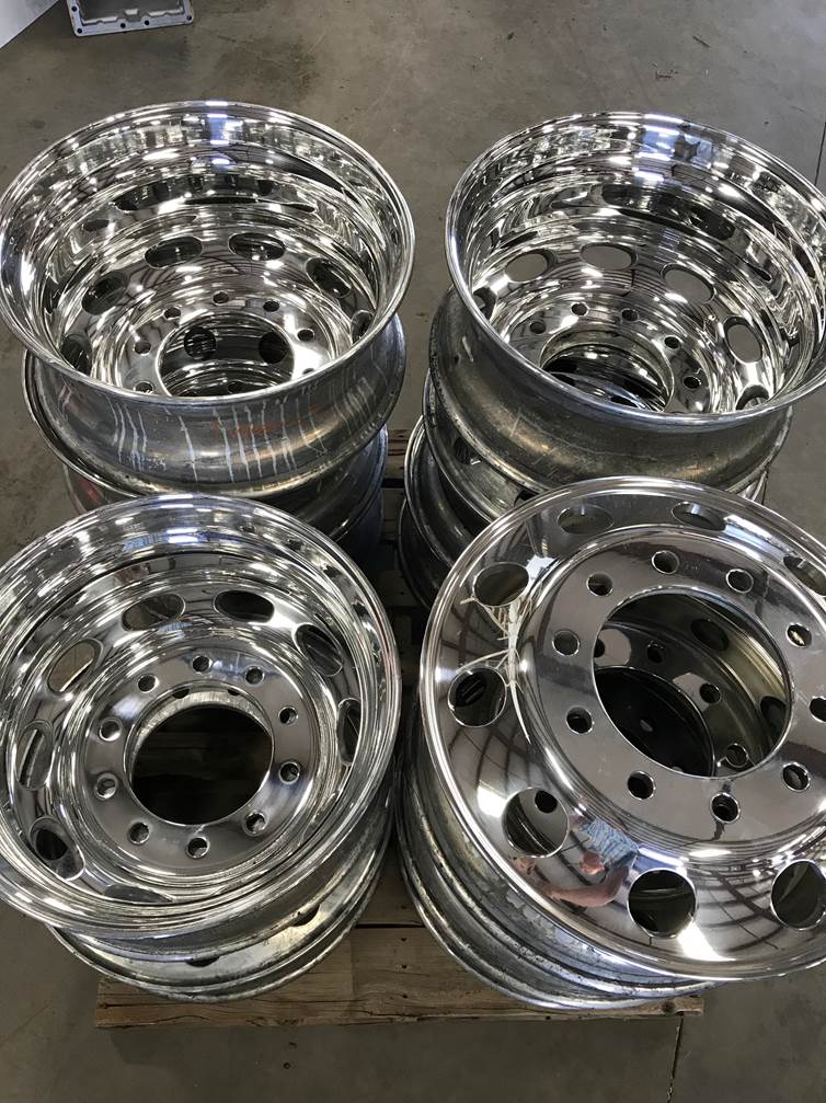 Lots of Polished Aluminum Wheels